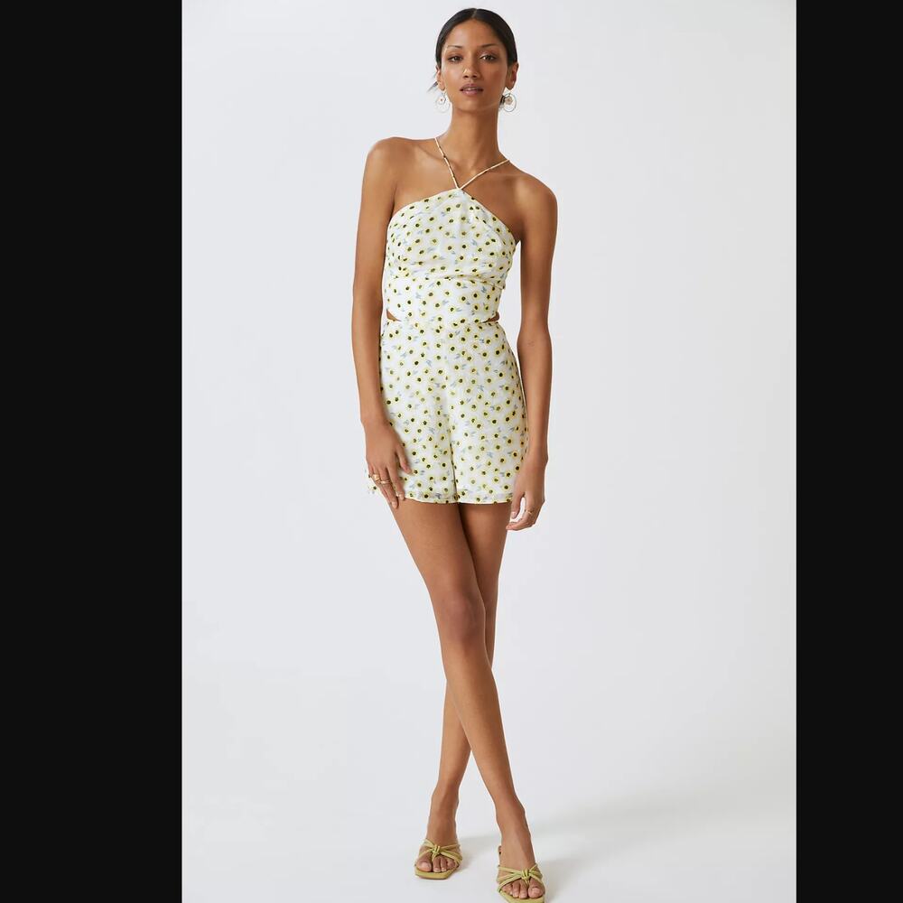 Anthropologie Hutch Ditsy Floral Seaside Romper - New - Size 6